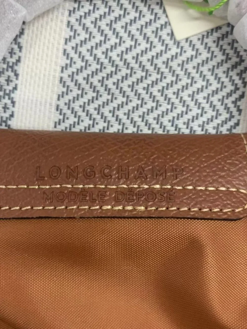 🍦Longchamp Mini Brown Crossbody - Le Pliage Pouch - Picture 3 of 5